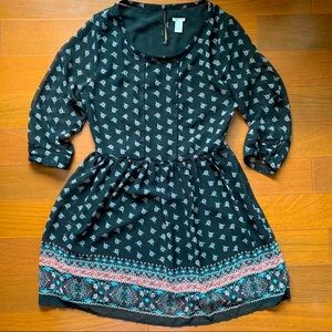 Forever 21 pretty floral baby doll dress